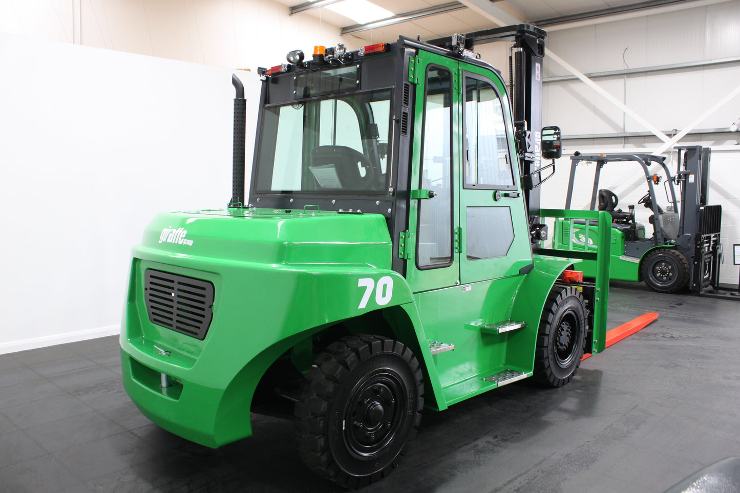 giraffe FD70 Premium Plus Advanced Pedestrian Safety | Full Cab Diesel Counterbalance | 4-Wheel Forklift