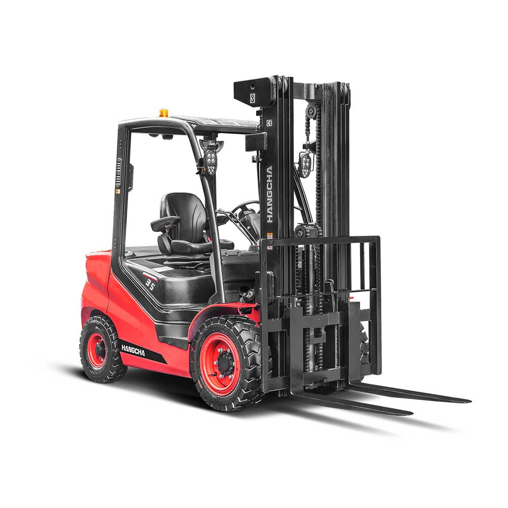 Hangcha XF2-35D 3.5T | Half Cab Diesel Counterbalance | 4-Wheel Forklift