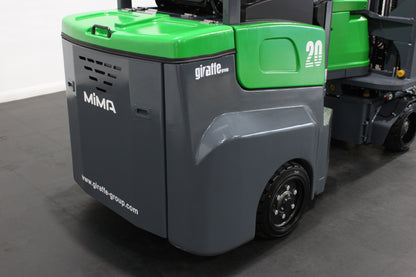 Mima mj20 electric articulated forklift | 2t capacity, vna, lithium battery