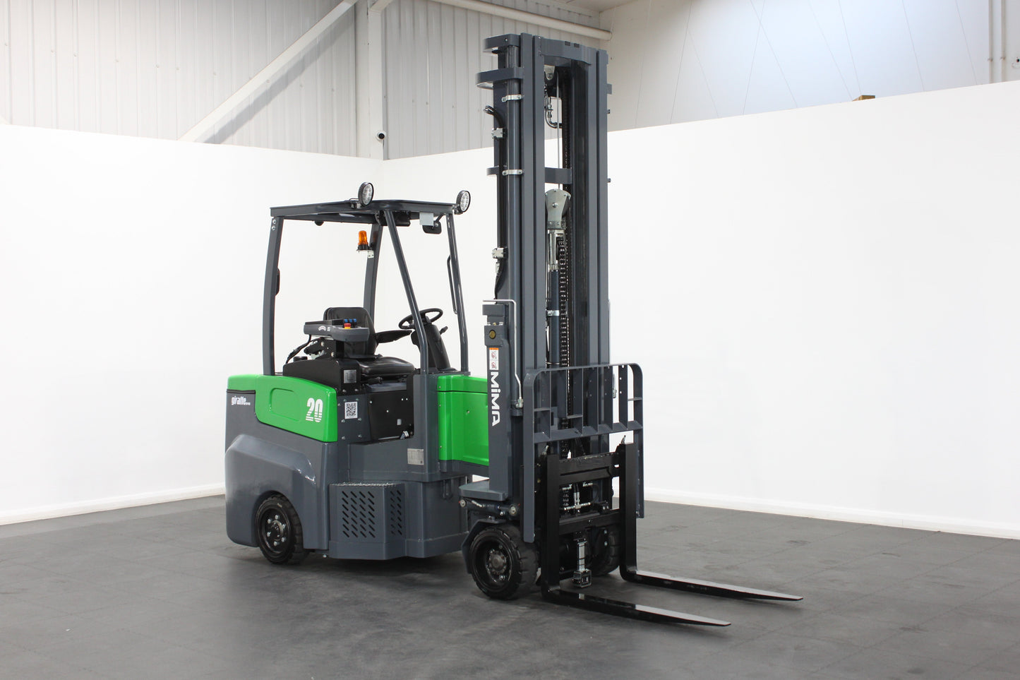 Mima mj20 electric articulated forklift | 2t capacity, vna, lithium battery