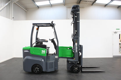 Mima mj20 electric articulated forklift | 2t capacity, vna, lithium battery