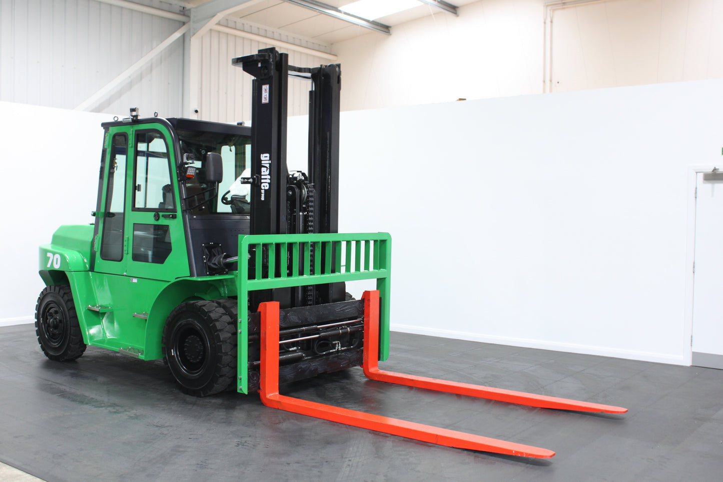giraffe FD70 Premium Plus Advanced Pedestrian Safety | Full Cab Diesel Counterbalance | 4-Wheel Forklift