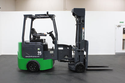 Mima mj25 2.5t articulated forklift | 4-stage mast, lithium, container-ready