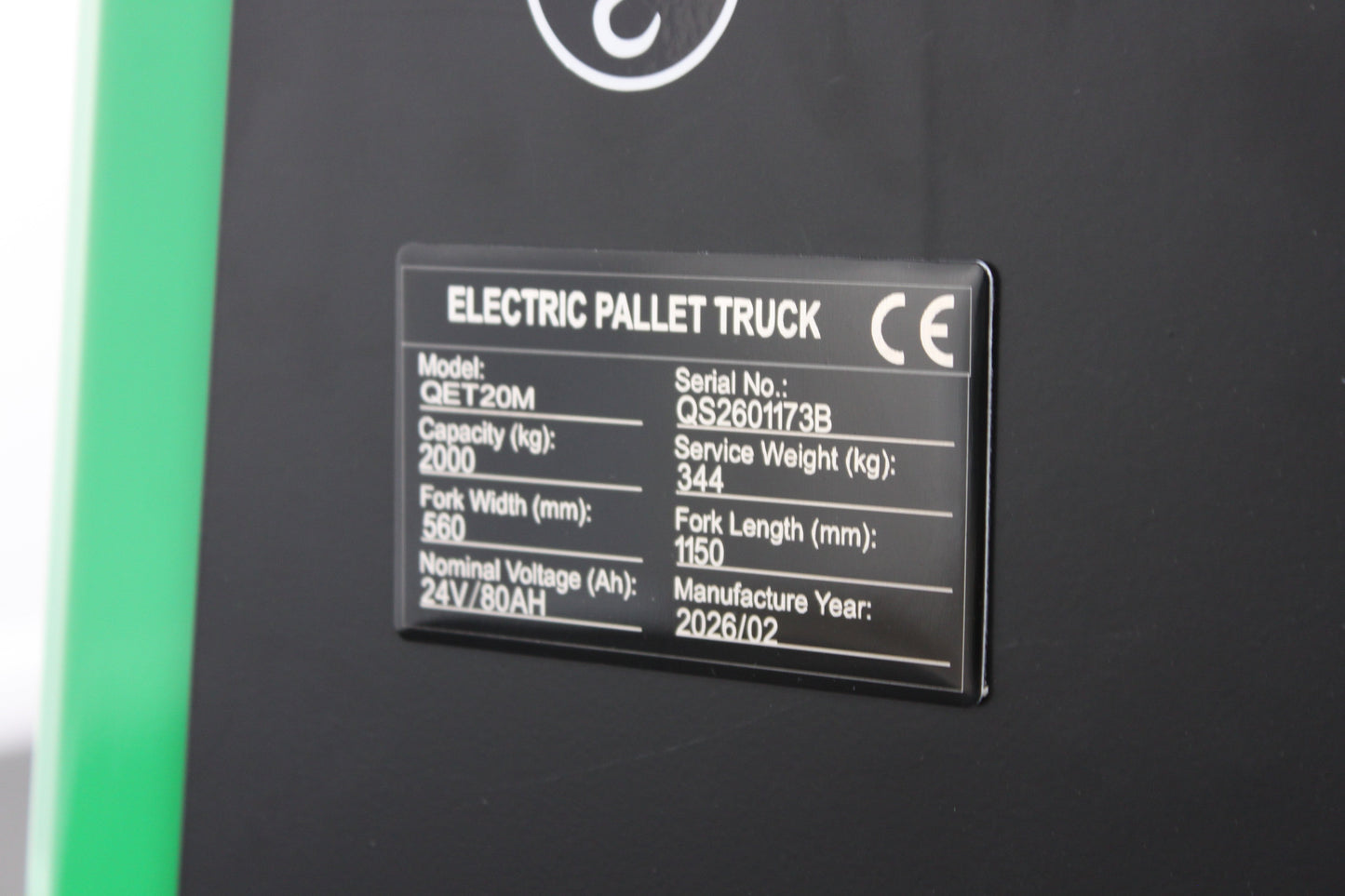 giraffe GET20M Electric Pallet truck –  2,000kg Capacity | Lithium-Ion Electric