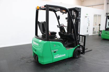 Hangcha XC320 2.0T | Half Cab Lithium Counterbalance | 3-Wheel Forklift