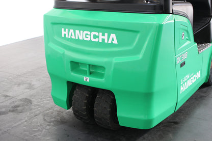 Hangcha XC318 1.8T | Half Cab Lithium Counterbalance | 3-Wheel Forklift