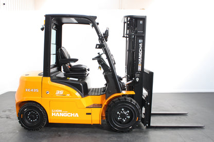 Hangcha XE435T 3.5T | Semi Cab Lithium Counterbalance | 4-Wheel Forklift