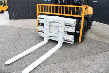 Hifoune FD10T 10T diesel forklift with full cab & rotator clamp | Triplex mast