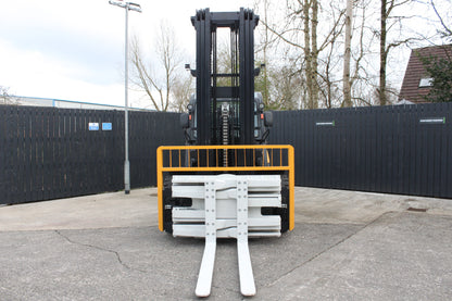 Hifoune FD10T 10T diesel forklift with full cab & rotator clamp | Triplex mast