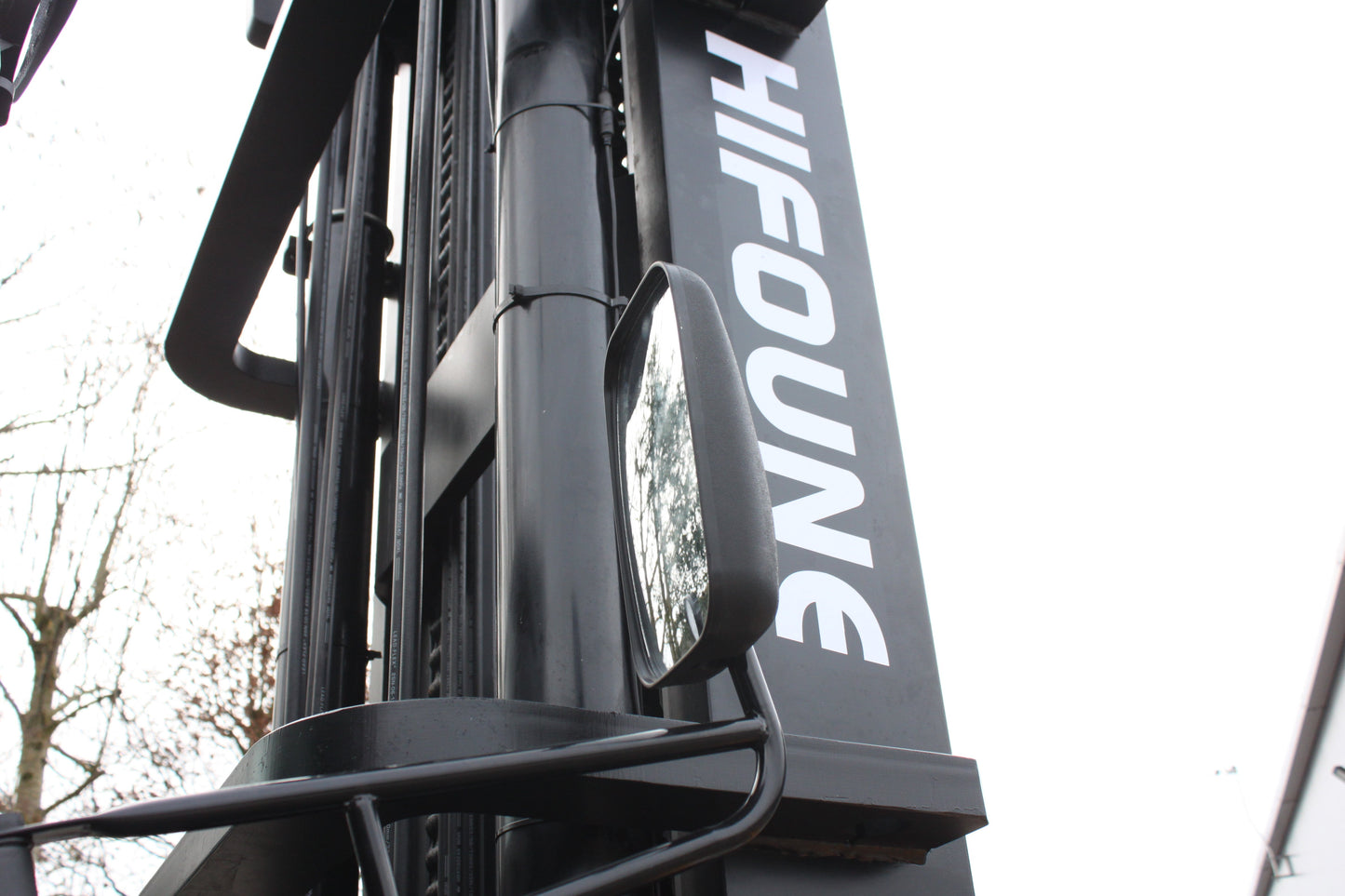 Hifoune FD10T 10T diesel forklift with full cab & rotator clamp | Triplex mast
