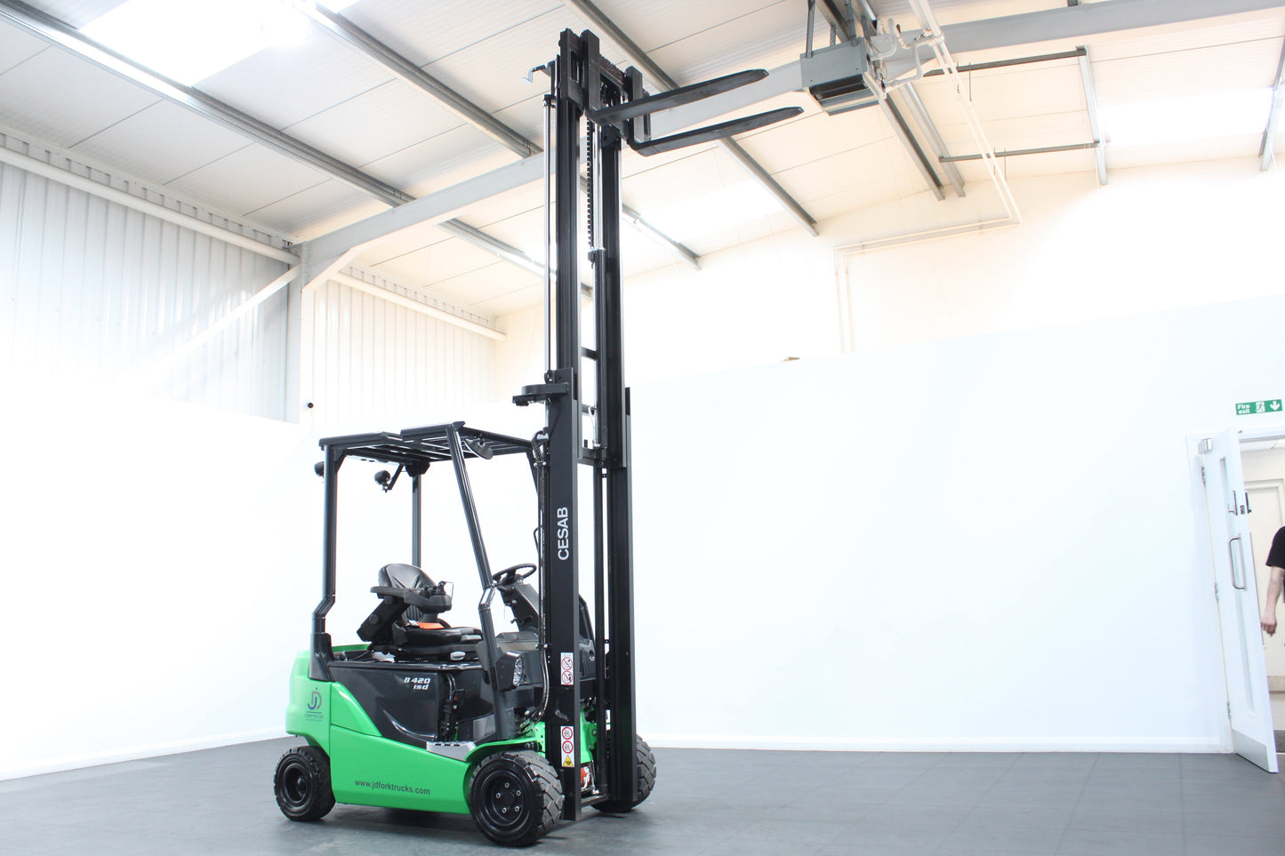 CESAB B420 2T Electric Forklift with Drive-In Racking Guard | 48V Battery