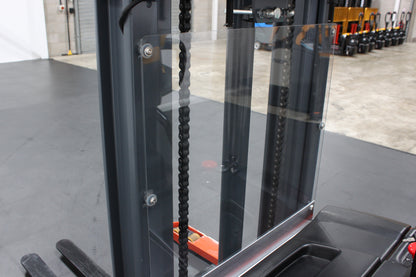 Mima mb15 extra wide straddle pallet stacker - Ride on