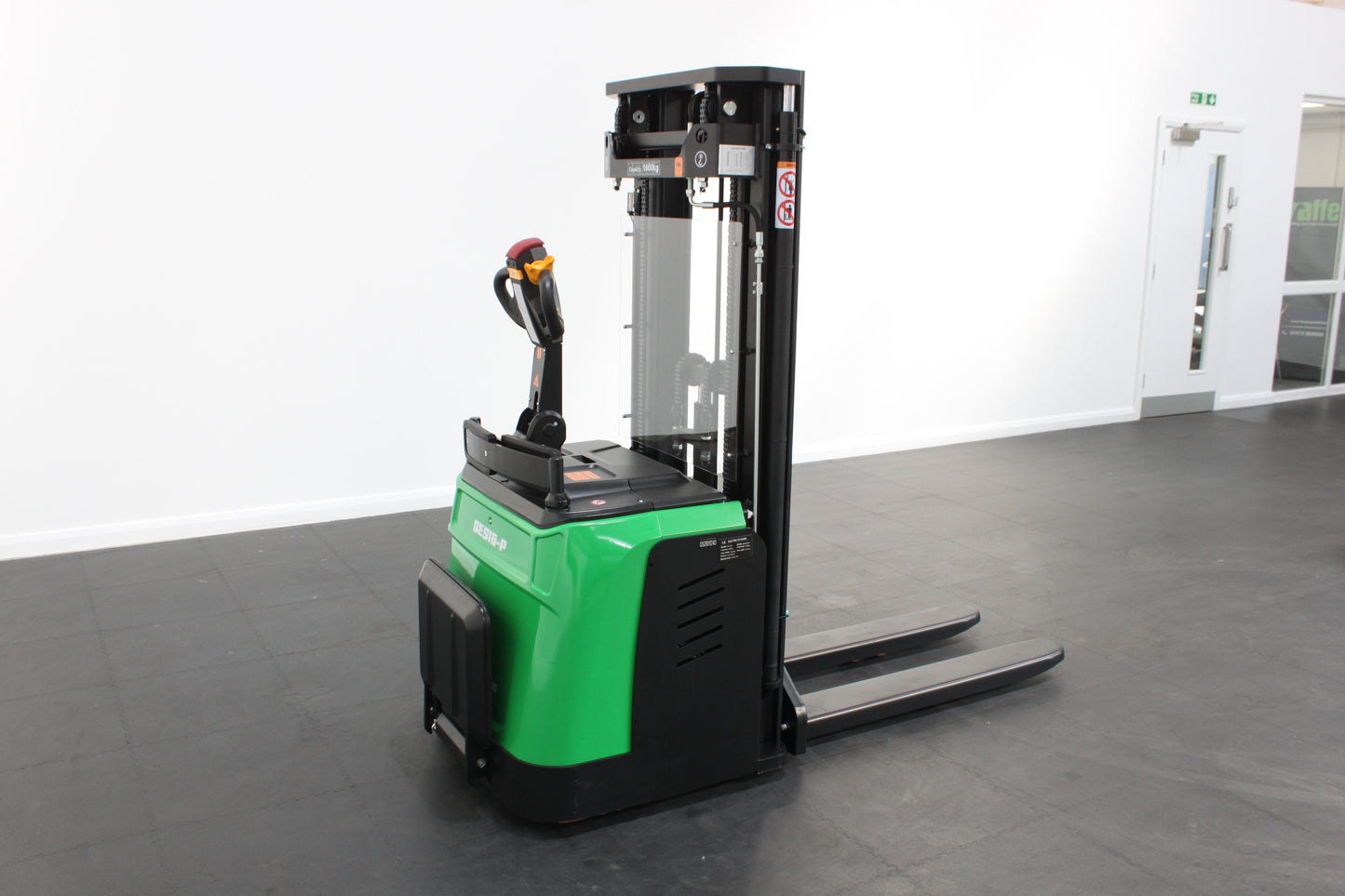 giraffe GES16P-40  Stand-on Powered Stacker – 1,600kg Capacity | Lithium-Ion Electric