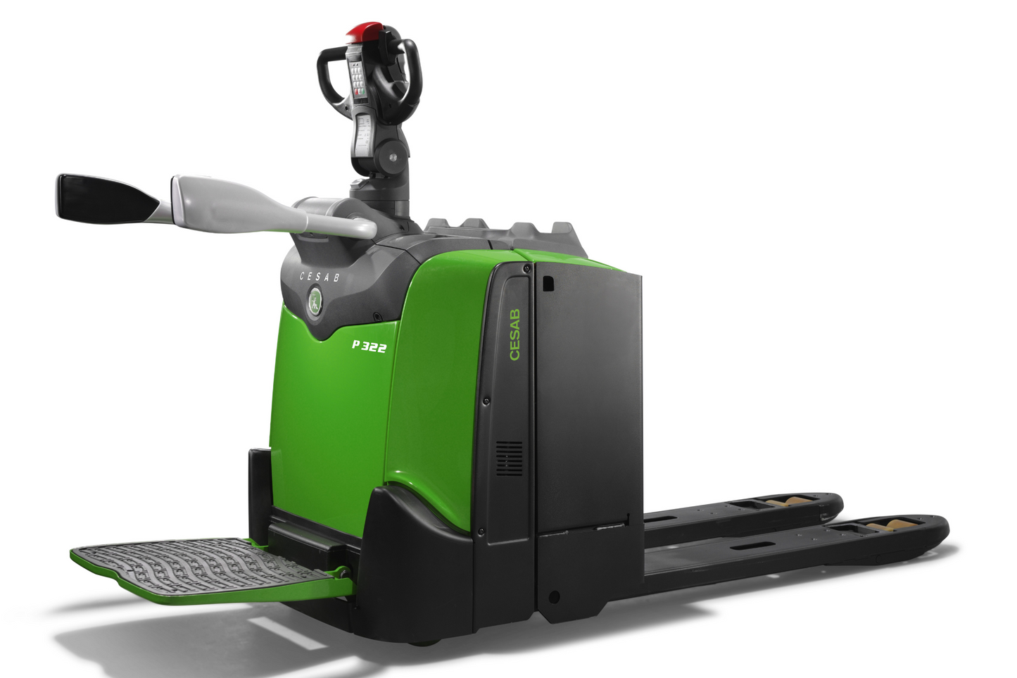 CESAB P300 Platform Powered Pallet Truck – 2000kg to 2200kg Capacity | High-Speed Electric Pallet Truck for Intensive Applications