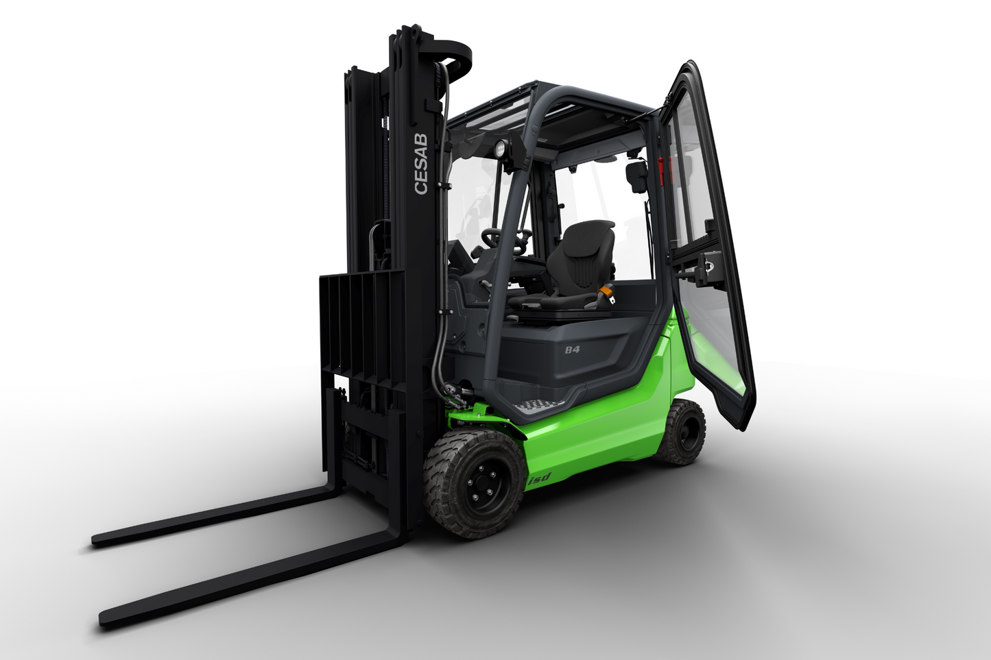 CESAB B400 4-Wheel Electric Counterbalance Forklift – 1600kg to 2000kg Capacity | High-Stability Lithium-Ion Forklift for Warehouses